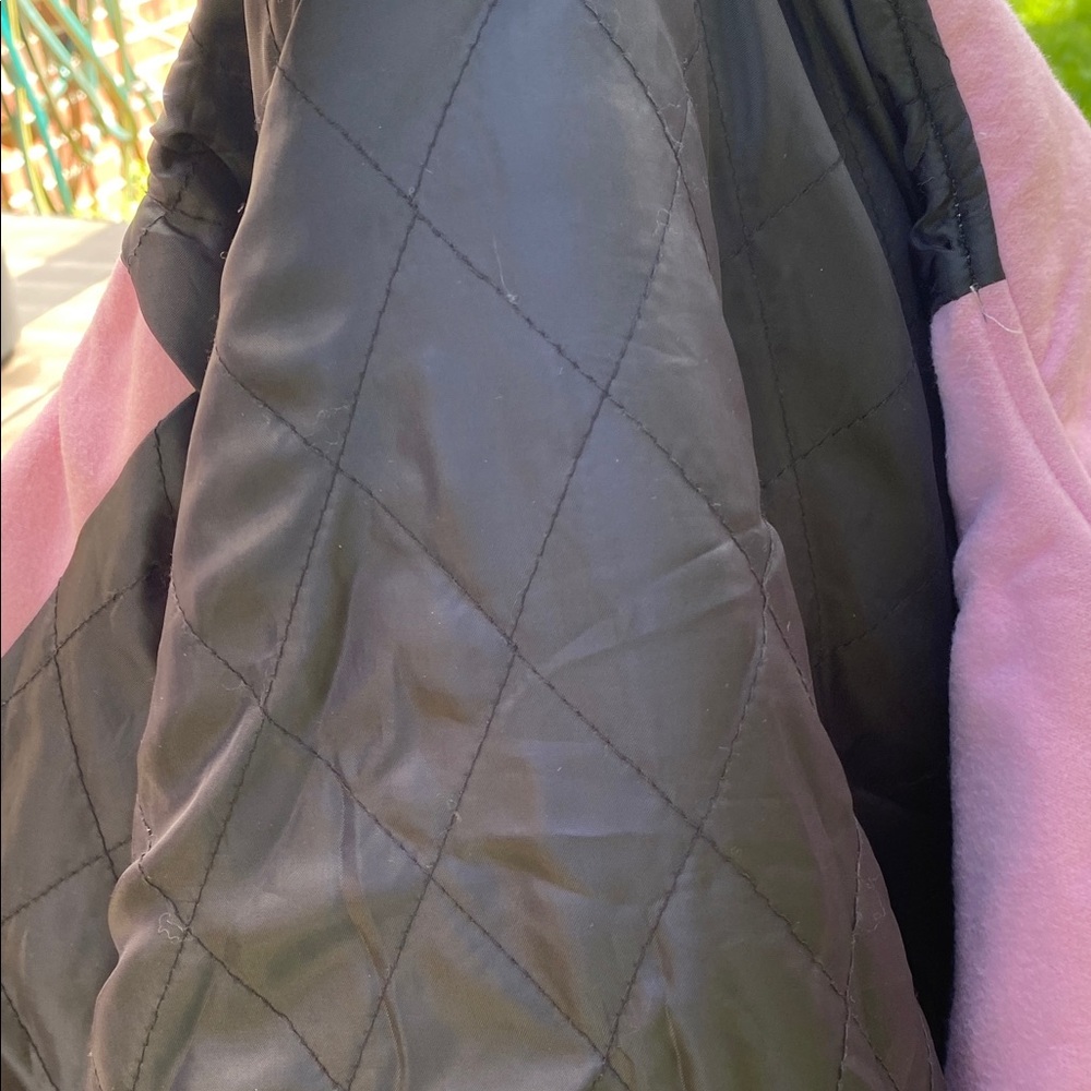 Varsity Crop Pink and White Los Angeles Hoodie Jacket Plus Size 3X - Picture 9 of 9
